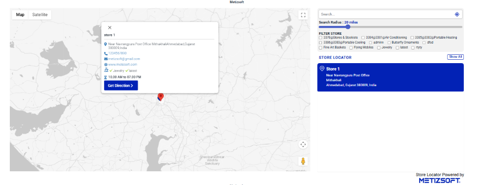 Silver Map Look - MSPL Store Locator