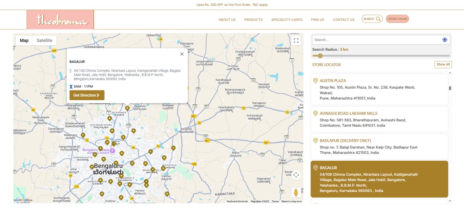 Theobroma Store Locator Demo